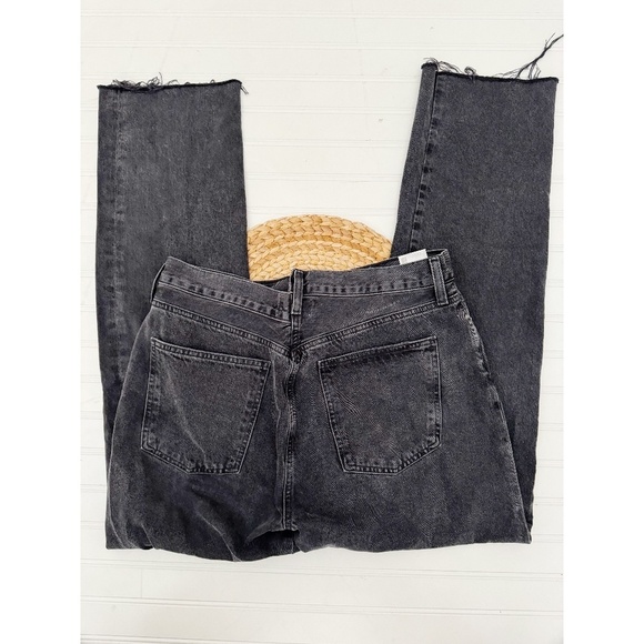 AGOLDE Criss Cross Straight High Rise Jeans in shambles black - Picture 4 of 13